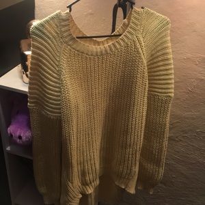 Big comfy yellow sweater